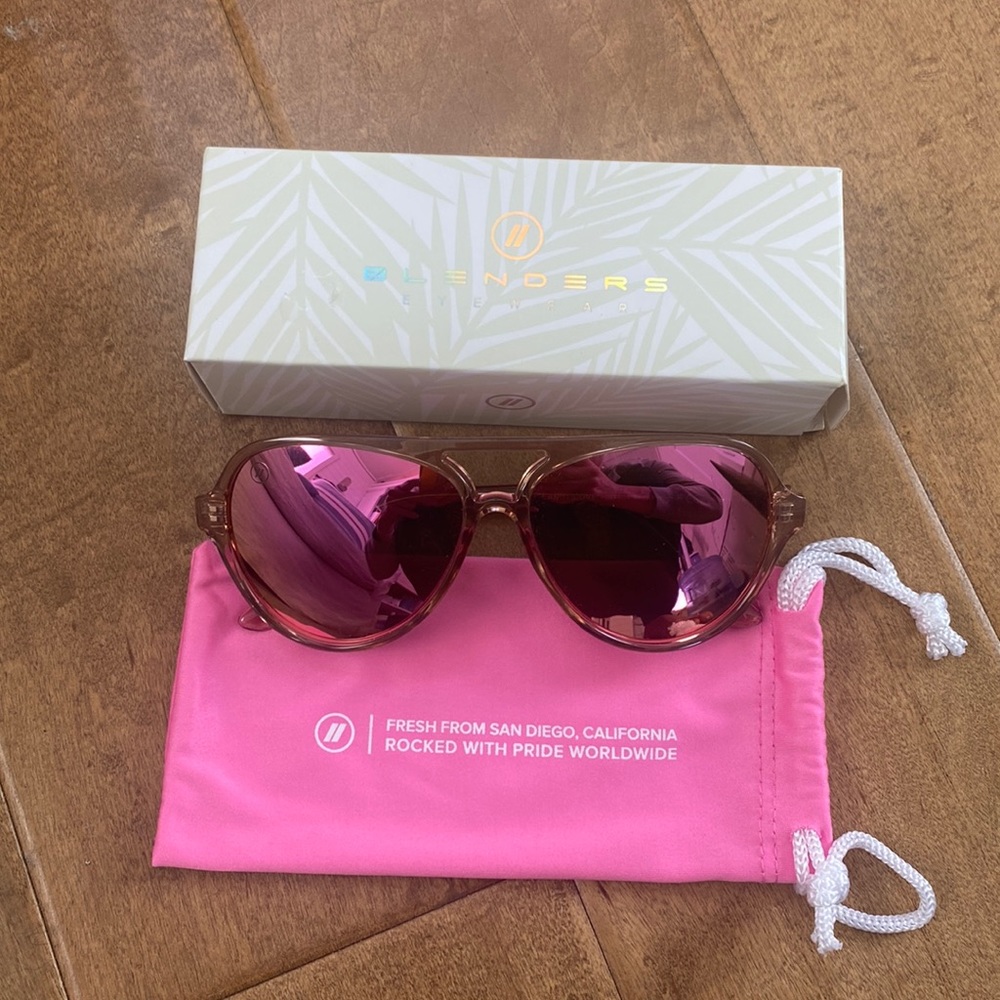 Pink Blenders Aviator Sunglasses “Candy Cove”